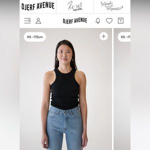 Djerf Avenue Everyday Tank Top Black. Size small. Only worn a few times.